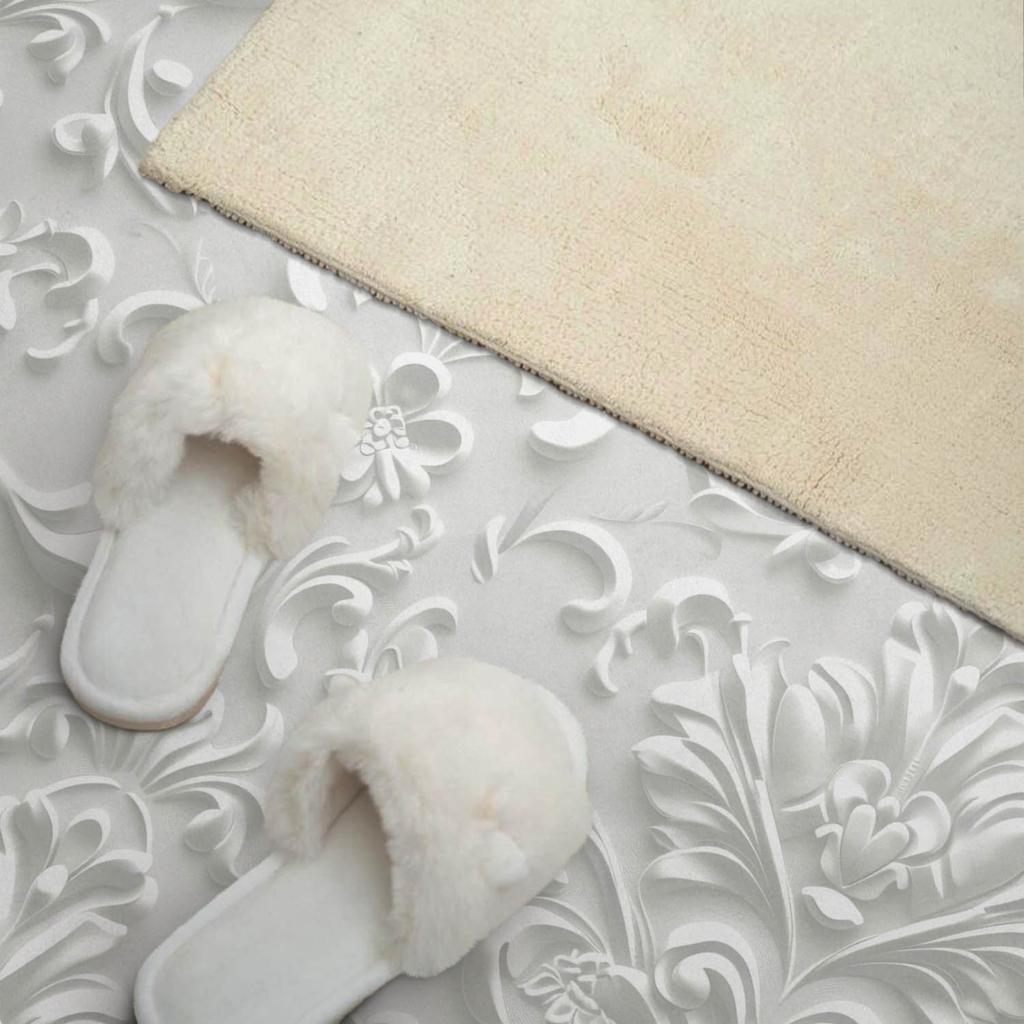 Panel Pcv Z Motywem Łatwa Dekoracja Do Jadalni 120X60 Cm Elegancki Wzór Reliefowy