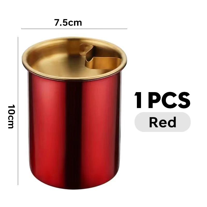 Detachable Metal Stainless Steel Ashtray Creative Funnel Windproof Car Ashtray Cup Living Room Anti-fly Ash Office Home Decor