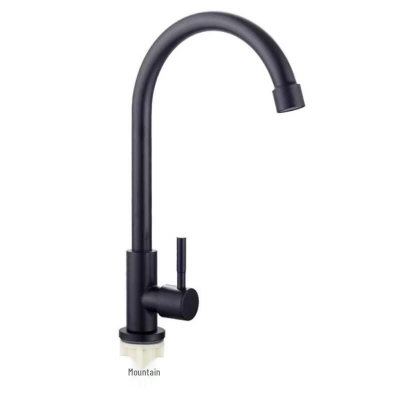 TLXT Black Kitchen Sink Faucet