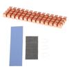 1 Set Computer Cooler Copper Radiator Accessory PC Notebook SSD Heat Sink For M.2 2280 PCI-E NVME With Thermal Pad Heatsink