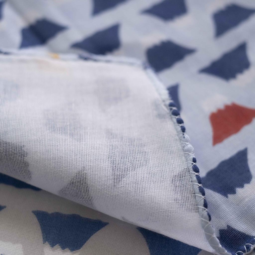 Cute Gauze Tenugui Towel Soft to the Made in Japan Fuji 2 Set, Touch, 100% Cotton, (D. Mt. Design, Pieces)