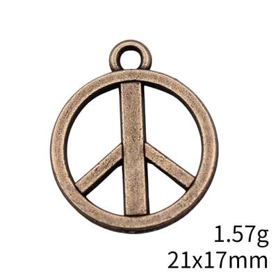 Valentine's Day Bulk Charms Peace Symbol Charms Pendant Backpack Pendant Set