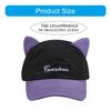Modern Cats Ears Sun Caps with Sunglasses Breathable Sun Protective Headwear Snapbacks Hat For Outdoor Adventures
