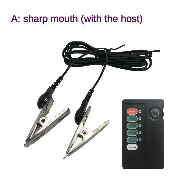 Metal Electric Shock Nipple Clip Female Nipple Stimulator Adult Toy Breast Massager Adult Games Medical Supplie SM Bondage Slave
