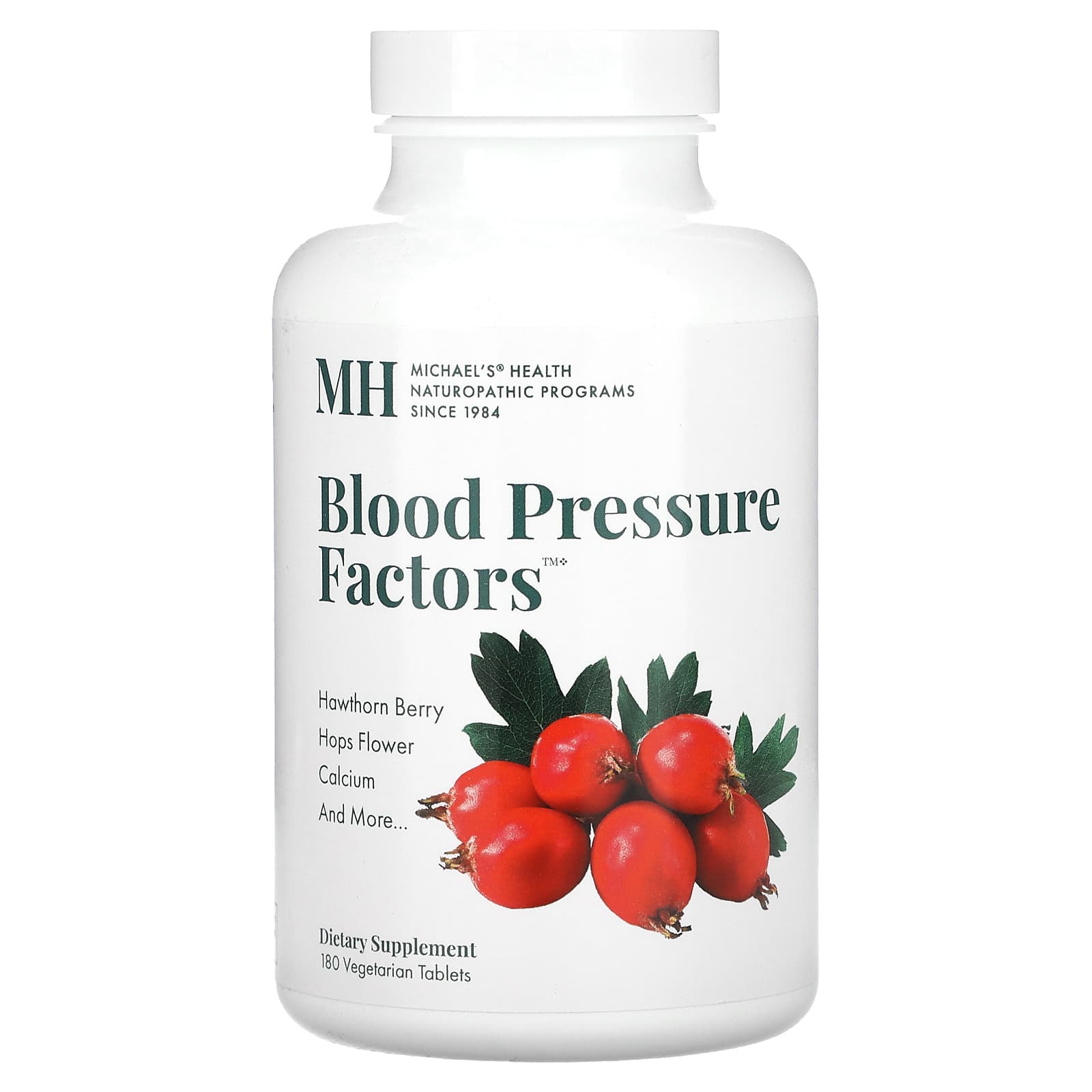 

Michael S Health, Blood Pressure Factors, Veggie Tablets, 180 Tablets
