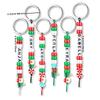 WTEMPO 556PCS Christmas DIY Bead Keychain Kit Key Chain Handcrafts Making Supplies Adjustable Letter Beads String Keychains Girlfriend Mama Gifts