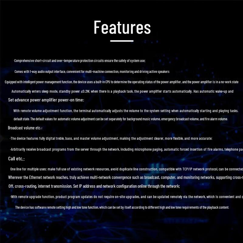 TAKSTAR SG-15MA IP Digital Network Amplifier