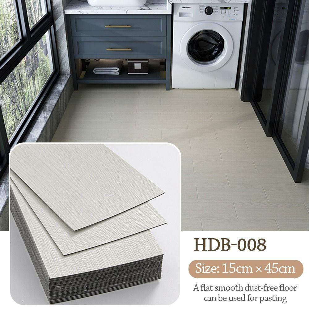 45x15cm Size Self-Adhesive Floor Sticker PVC Material Thickened Wood Grain Wall Sticker Heat Resistant Wood Grain Pattern