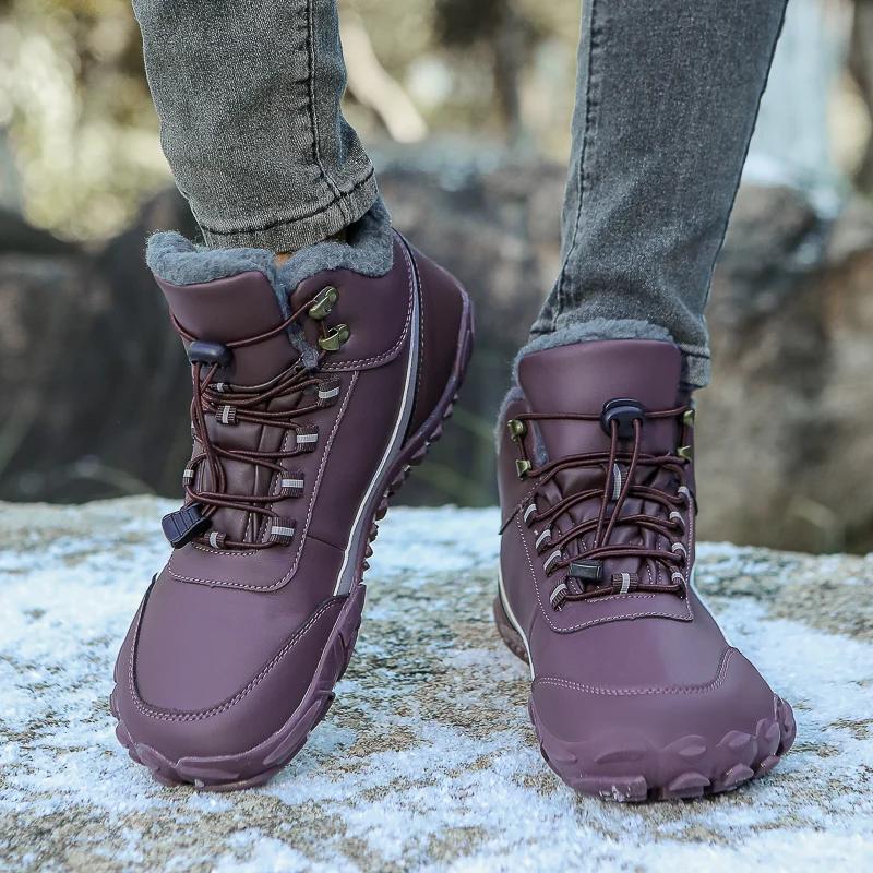 Pánské boty 2024 Nové Zimní Pantofle Teplé Pánské Boty Vodotěsné Protiskluzové Plyšové tenisky Pánské tenisky Boty Pánské tenisky Zima