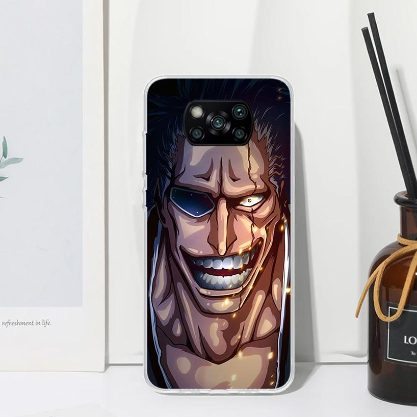 Bleach Zaraki Kenpachi Phone Case For Xiaomi Poco X7 X6 X5 M7 M8 Pro F7 Ultra Redmi 15C 15 13C 13 12C 12 10 10C 10A Art Fundas P