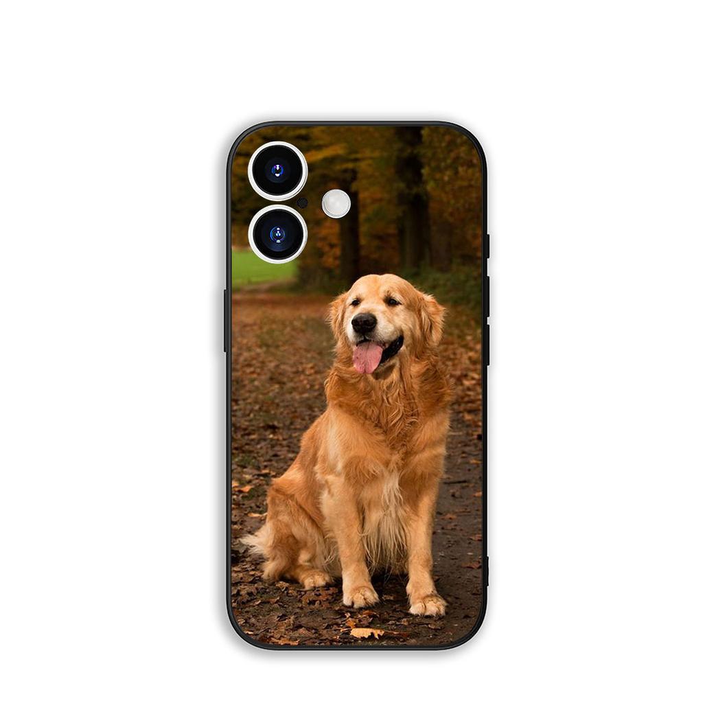 Phone Cover Cute Animal Golden Retriever Dog for Apple iPhone 17 16 11 Pro XS Max XR 6 7 8 Plus + 16E SE 2020 Air 5 8+ Case