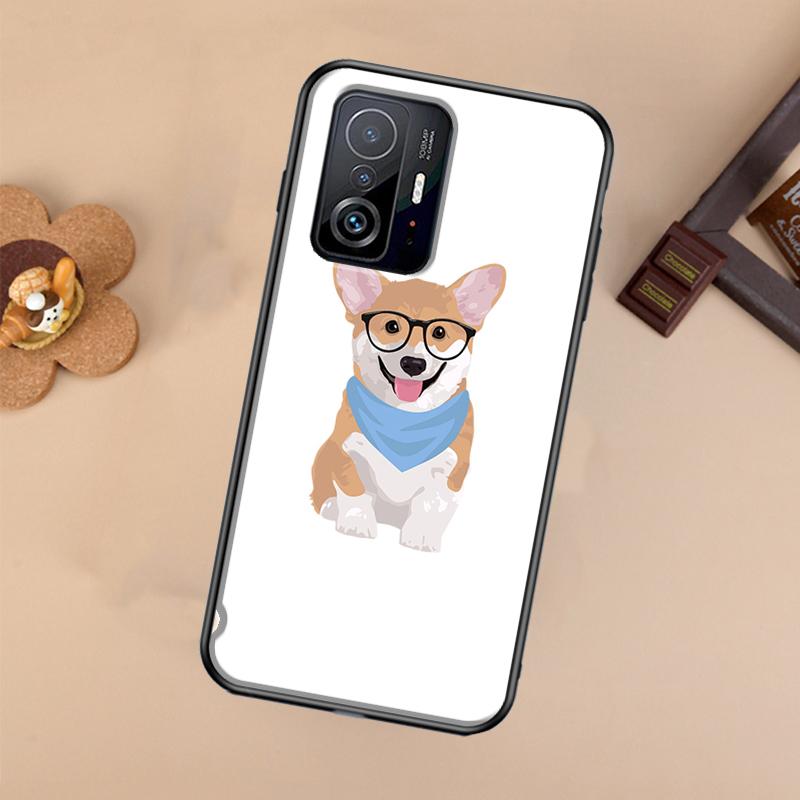 Cartoon Corgi Dog Case For Xiaomi 14T 11T 12T 13T Pro 13 14 Ultra POCO X7 Pro X3 X5 F3 F5 F6 M6 X6 Pro Cover