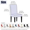 1pc Skirt Chair Cover for Dining Room Banquet Wedding Stretch Washable Seat Slipcover Home Decor Anti-dirty Elastic