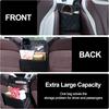Car Net Pocket Handbag Holder, Purse Holder For Between Seats, Leather Seat Back Organizer Mesh Large Capacity Bag,Barrier Of Backseat Pet Kids