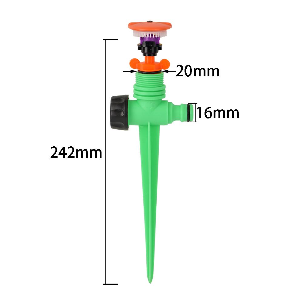 

1/2 наружная резьба двойные выпускные насадки вращающиеся струйные разбрызгиватели для полива сада фермы газона полив