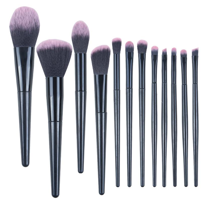 

12Pcs Professional Makeup Brushes Set Complete Face Eye Makeup Tools Powder Blush Eyeshadow Brushes Kit for Women Beauty