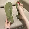 Open Toe Home Flip Flops Indoor Sandals Outside Flat Slides Shoes for Women Woman Slippers Transparent on Beach Non Slip 39 G B