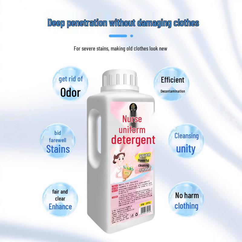 White Coat Detergent: Stain Remover for Uniforms – Removes Medicine & Ink Stains, Cleans & Whitens In One Soak