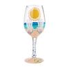 Lolita Enesco Wine Glass "SUN ON THE BEACH" 6009213