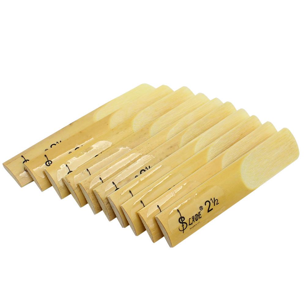 LADE Transparent Saxophone & Clarinet Reeds - Size 2.5 (Pack of 10)