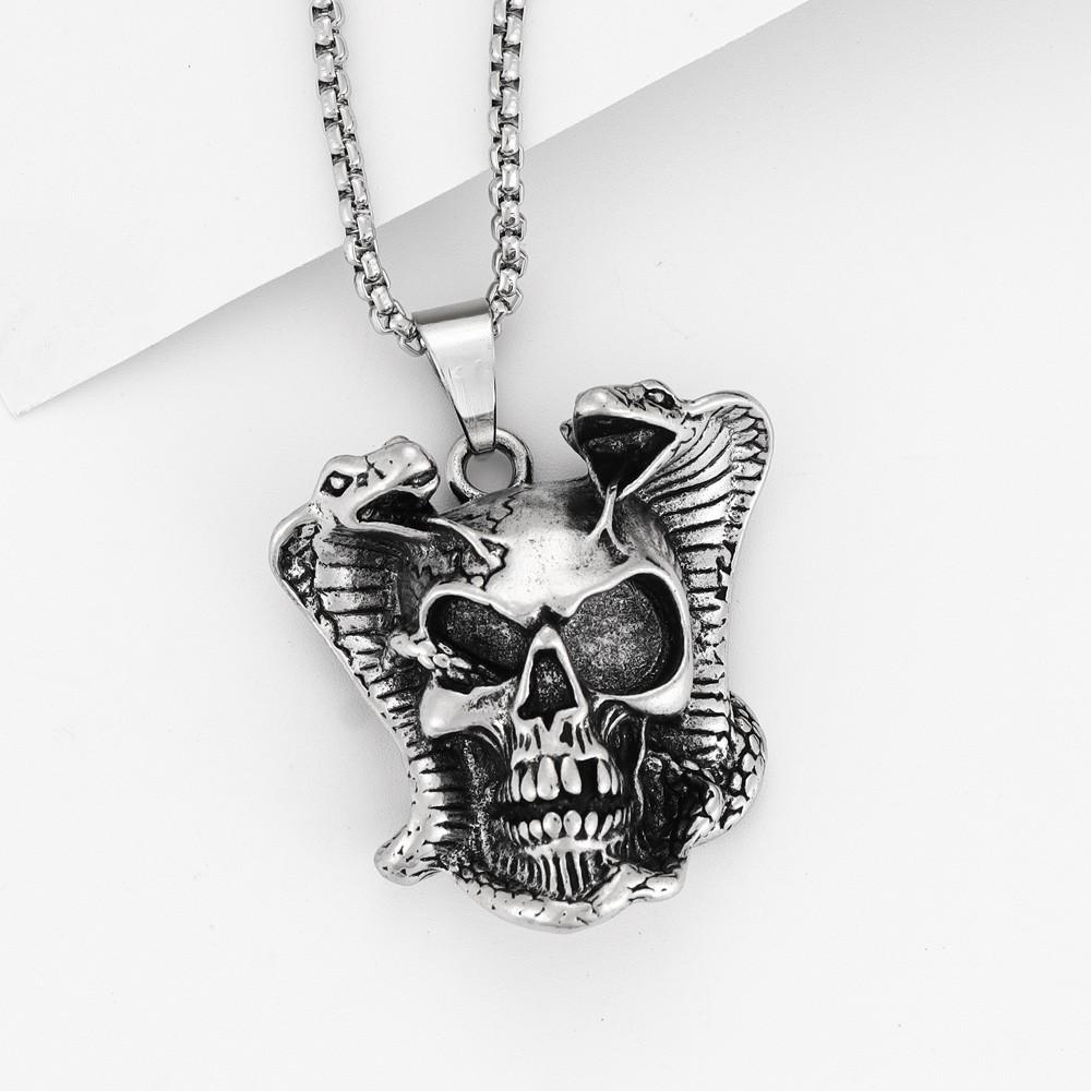 Men's Jewelry Punk Skull Pendant Street Hip Hop Necklace