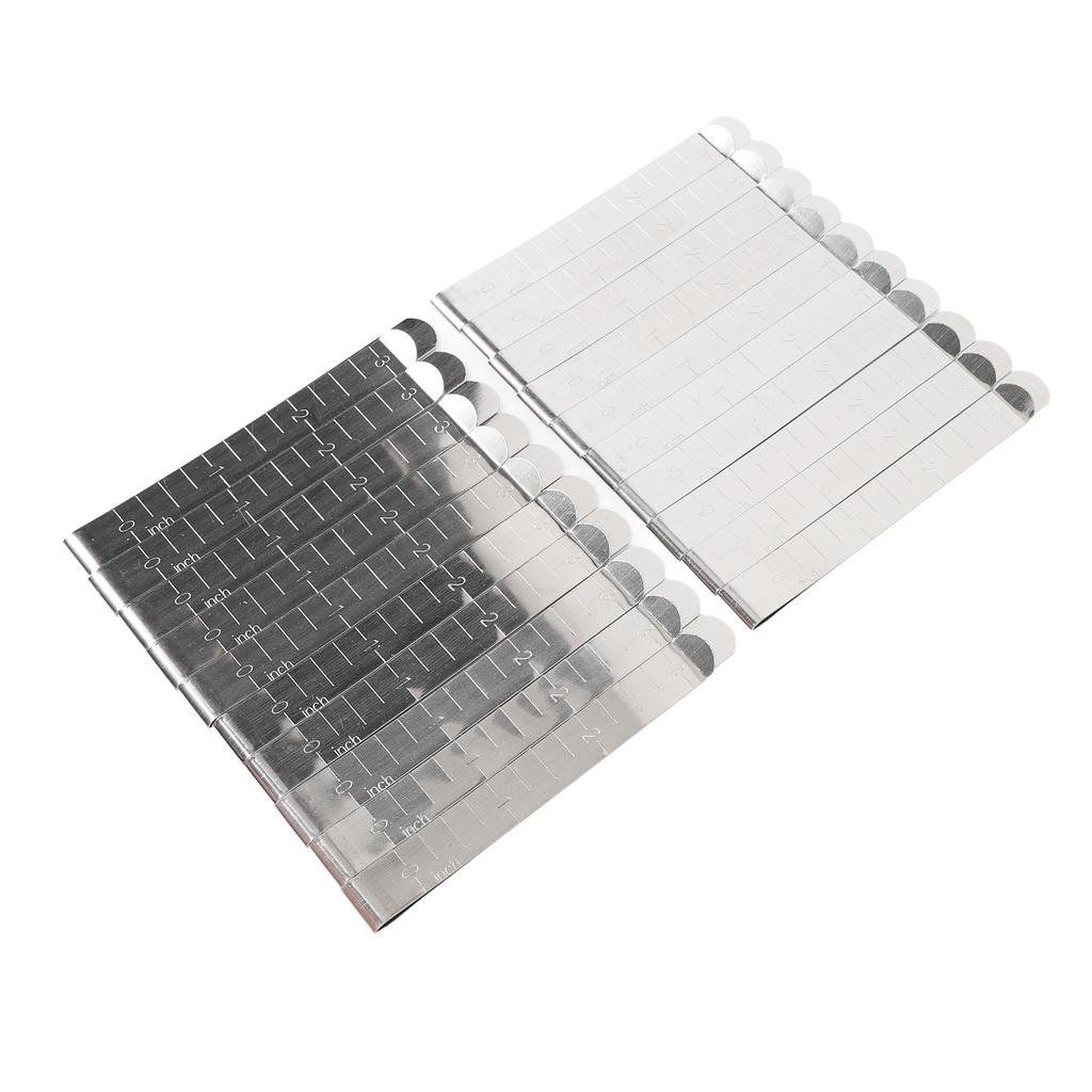 20 ks Šicí klipy 3 palce Nerezové klipy na lemování Pravítko pro značení lemů Látkové šicí potřeby s