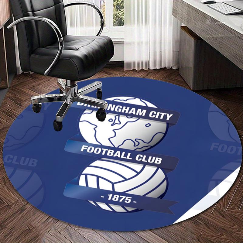 Personalized birmingham city f.c. Round Chair Office Rug - Perfect for Mat, Office Chair & More - Ideal Gift for Birthdays and Holidays