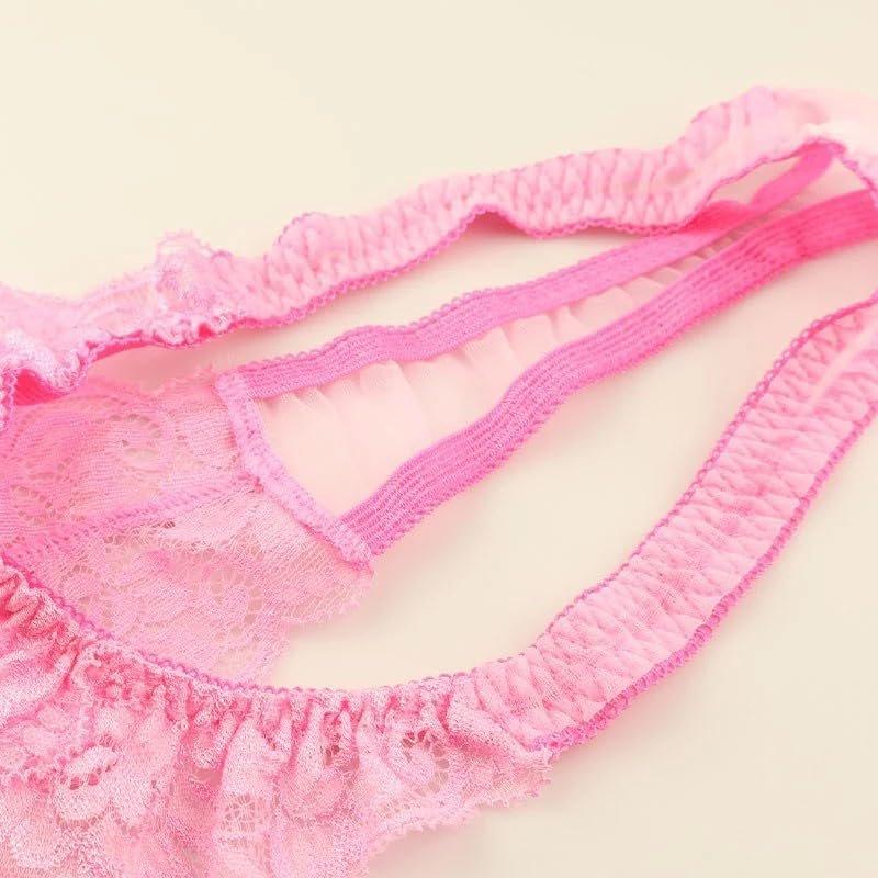La-Pomme Airy See-Through Stretch Lace Thong G-String Panty Made In Japan