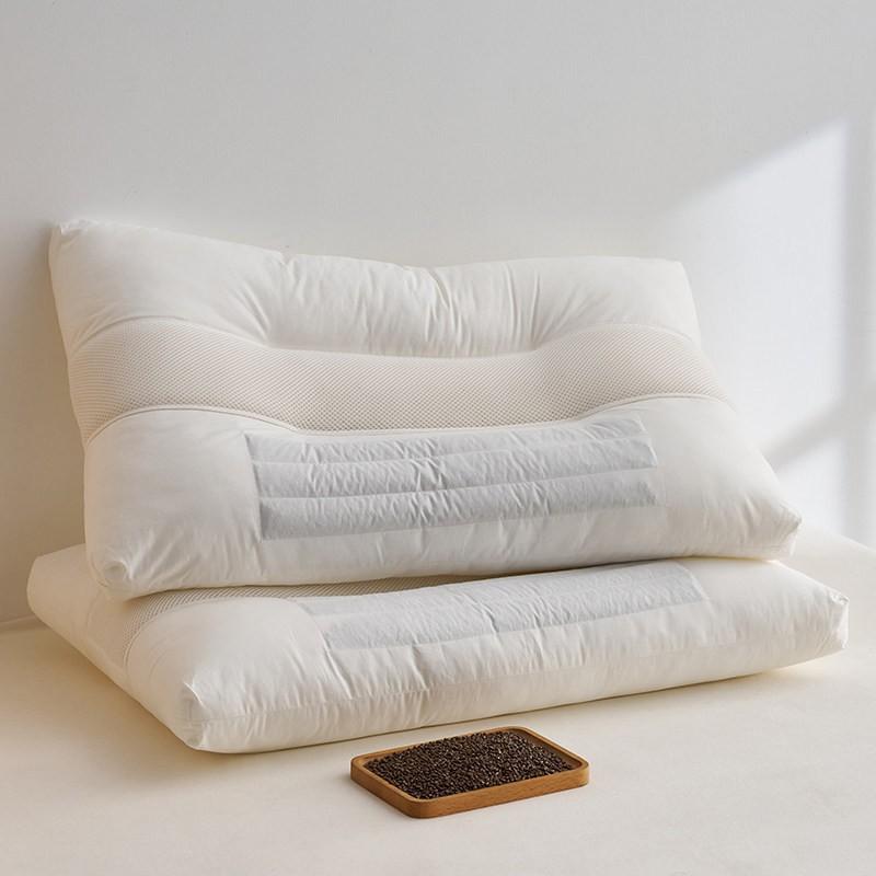 Orthopedic Memory Foam Pillow With Buckwheat Filling Neck Support Sleep Aid Adult Single Use Home Bedding
