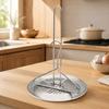 Turkey Fryer Stand Kit Culinary-Grade Vertical Game Bird Rack with Lifter Hook