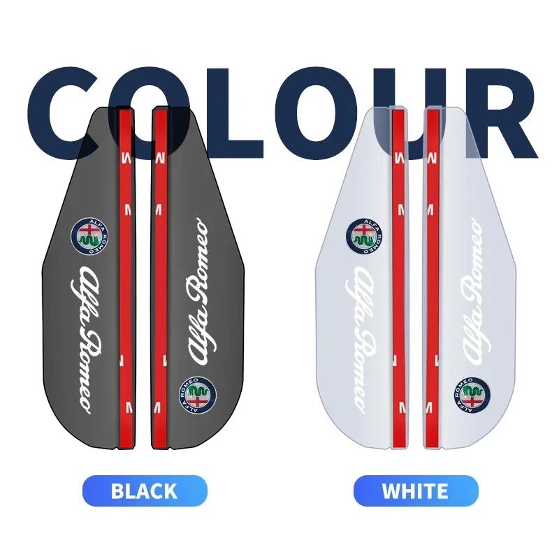 Car Stickers For Alfa Romeo 2pcs Car Transparent Rear View Side Mirror Rain Eyebrow Shield For Alfa Romeo GT Giulia Giulietta St