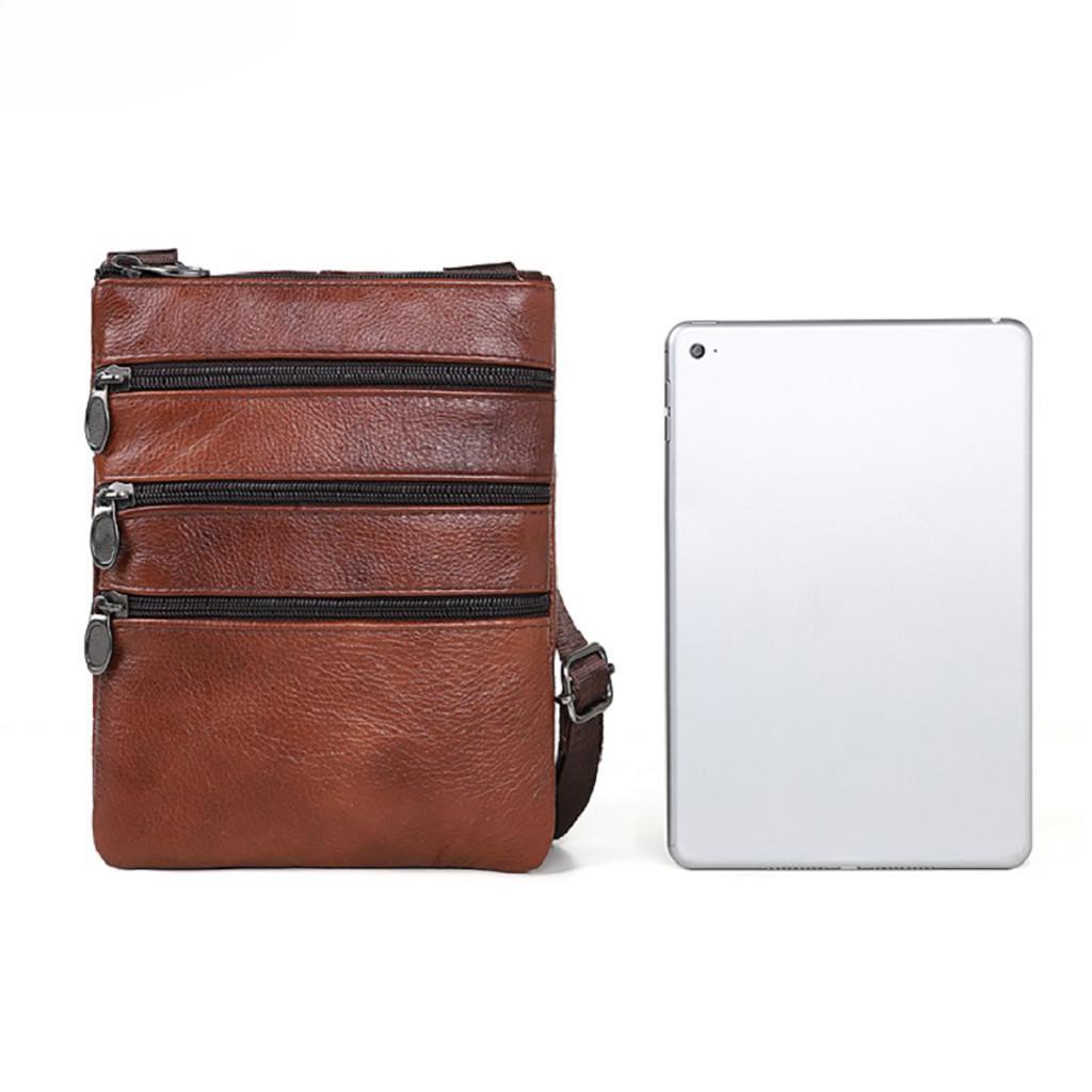 Men New Fashion Leather Bag Shoulder Bag Casual Shoulder Messenger Bag