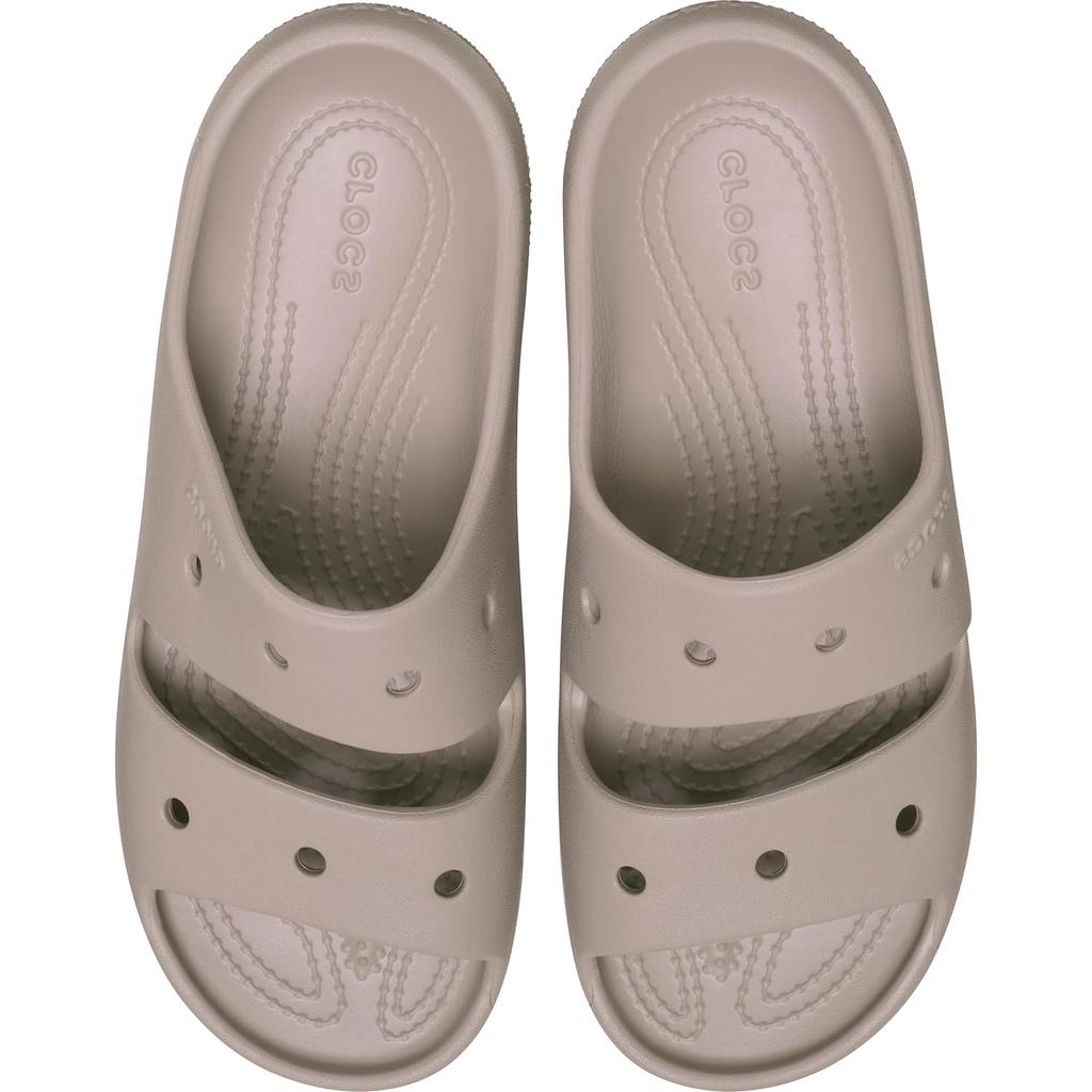 Crocs Classic 2.0 Slide Sandals, Taupe, Size 10 Women/8 Men, Unisex