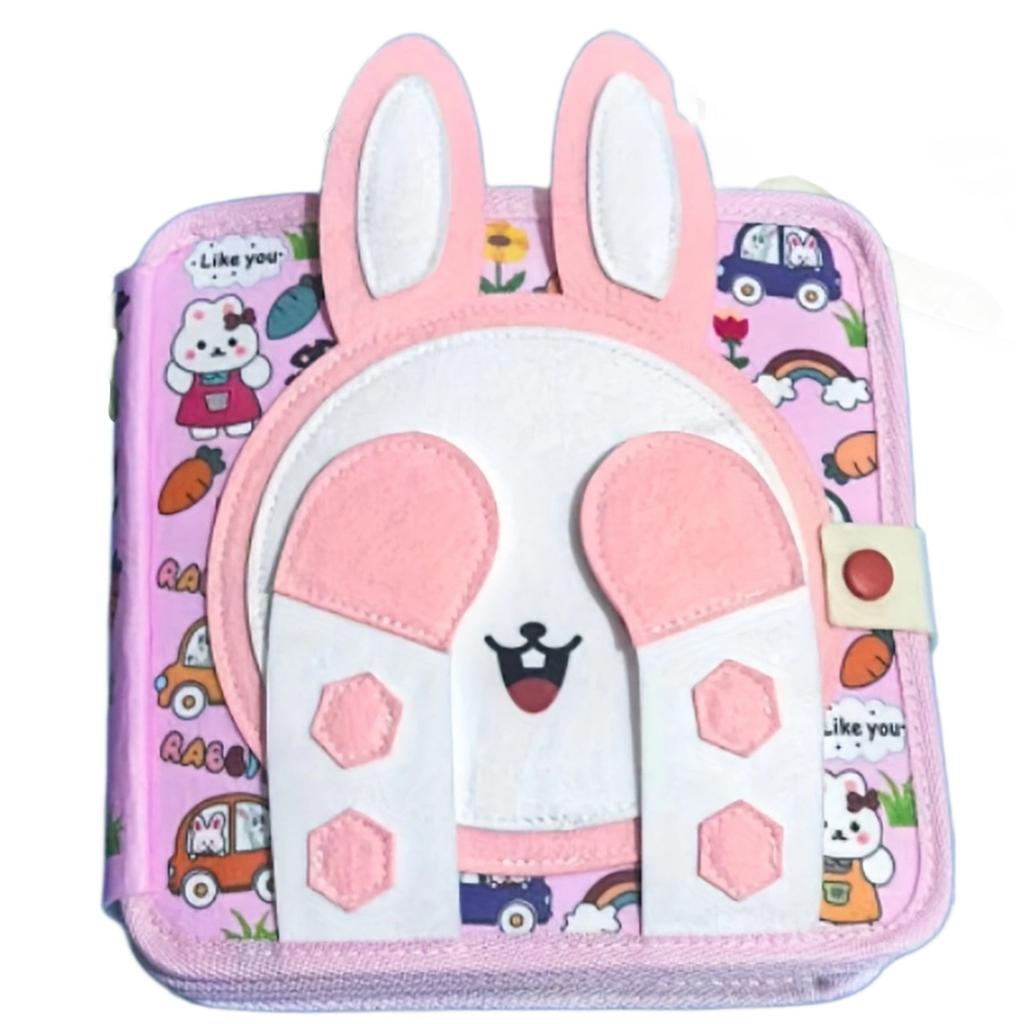 Bunny Book Quiet Book Early Education Enlightenment Baby Cloth Book Toy