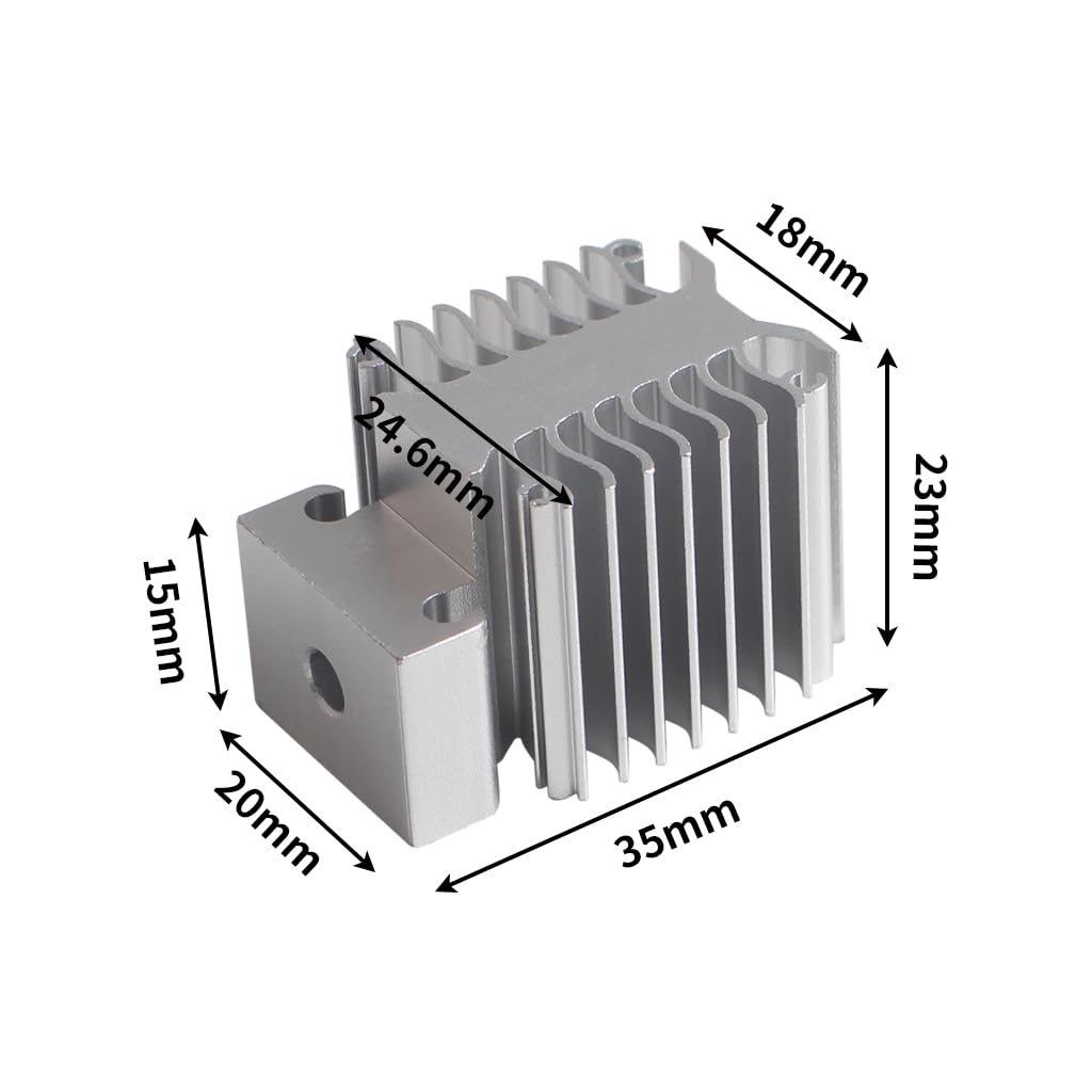 3D Printer Accessories,Fast Cooling Block for Creality Series Extruder Hotend HeatSink,Aluminum Heat Sink Replacement for Ender 3 V3 KE and Ender 3