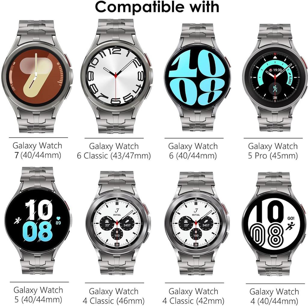 No Gaps Strap For Samsung Galaxy Watch 7 6 5 4 40mm 44mm 6Classic 43/47mm 5Pro 45mm Luxury Stainless Steel Bracelet Band
