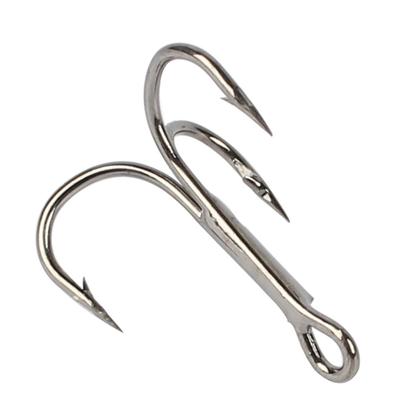 50PCS Treble Hooks Treble Fishing Hooks Carbon Steel Treble Fishing Hooks Set Round Bend Hooks