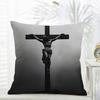 J-Jesus Christus Kissen Religiöse Dekoration Kissenbezug Täglich Waschbar Leinen Kissenbezug Weich Für Sofa Bett Wohnzimmer Dekoration
