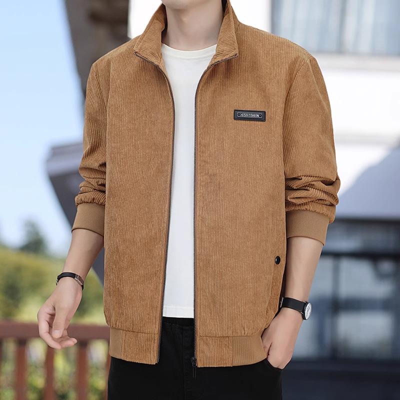 

Woodpecker Men s Slim Fit Corduroy Jacket for Spring and Autumn 2025 XL (130-145 lbs) хаки