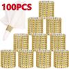 New 100PCS Rhinestone Napkin Rings Bling Decoration Gifts Wedding Dinner Elegant Gold Sliver Napkin Rings Holder Party Supplies
