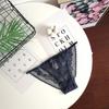 Fashion Sheer Lace Mesh Women Thong Floral Cotton Crotch Lace Flower Briefs Transparent Underpants T-Back Panties Lady