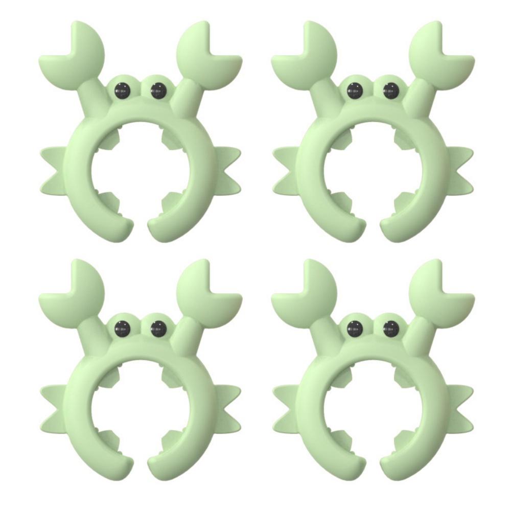 1/2/4Pcs Silicone Spatula Rack Crab Shape Anti Overflow Pot Holder Adjustable Anti-Scalding Cooking Pot Clip Kitchen Gadgets
