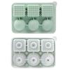 Whiskey Ice Cube Tray Silicone Ice Mold for Large Ice Balls Cubes Flexible Easy Release BPA-Free Dishwasher Safe Ice Cube Maker