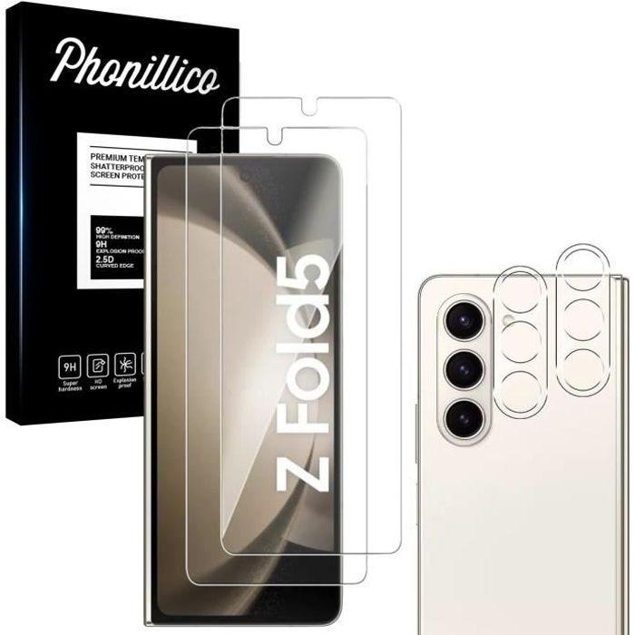 Film de Protection - Phonillico - Samsung Galaxy Z FOLD 5 - Verre Trempé - Pack 2 - Résistant aux rayures