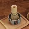 Japanese Bamboo Matcha Whisk Spoon Set Traditional Handmade Chasen Chashaku Kit Reusable Green Tea Frothing Brush for Matcha Tea