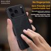 Business Sle Bla High Quality Leather Soft Phone Case for IPhone 17 Pro Max Air 16 E 15 Solid Color Shockproof Protective Cover