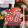 Happy Valentine's Day, 67 Six Seven Sign, Pink Love Heart Pattern, Acrylic Pendant, Party Holiday Decor, Home Decor, Window Pendant Decor, Decor Sign