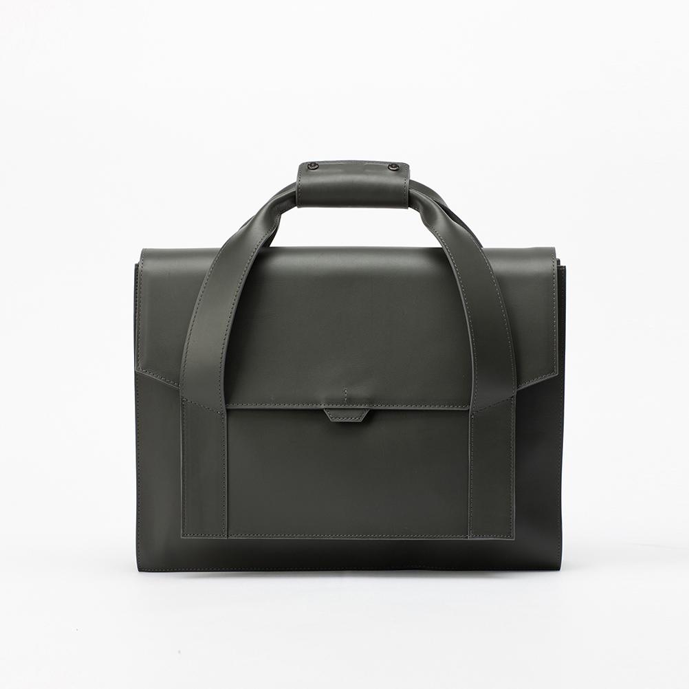 Bedford11Th Polygon Satchel Ceo Bag Gray