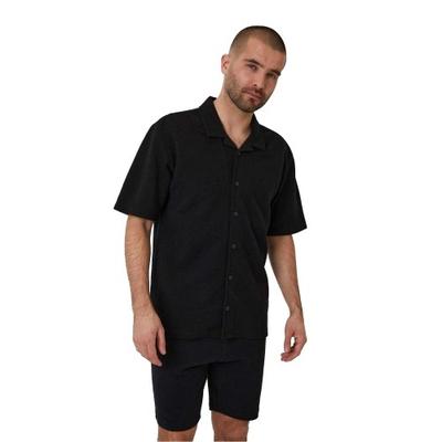 Threadbare Mens Embley Solid Relaxed Fit Shirt
