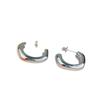 18K Electroplated Stainless Steel C-Shaped Geometric Earrings for Women